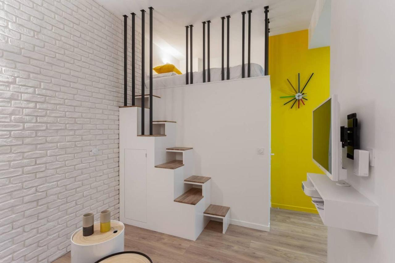 Studio 4 personnes avec Mezzanine à Montparnasse-Saint Germain Paris Exterior foto